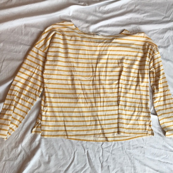 Old Navy Tops - Old Navy Striped Cropped T-shirt